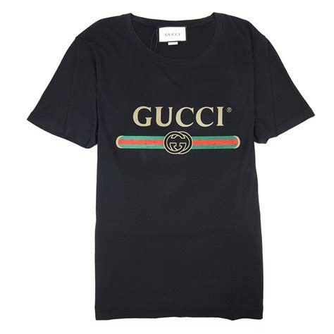 gucci black logo t ss 2019|gucci logo black shirt.